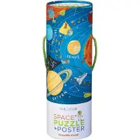 Crocodile Creek Puslespill og Plakat - 200 Brikker - Space - - OneSize - Puslespill