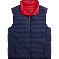 Ralph Lauren Dynevest - Vendbar - Navy/Rød - - 8 år (128) - Dunvest