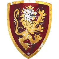 Liontouch Kostymer - Noble Knight Skjold - Rød - - OneSize - Kostymer
