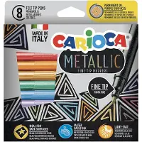 Carioca Tusjer - 8 stk. - Metallic - - OneSize - Tusj