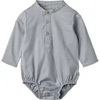 Wheat Skjorte I/e - Victor - Cloudy Sky - - 1 år (80) - Langermet Body