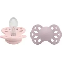 BIBS Infinity Smokk - 2-pack - Str. 1 - Symmetrisk - Blossom/Dos - - 0-6 md - Smokk