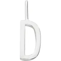 Design Letters Anheng Til Halskjede - D - Sølv - - OneSize - Smykker
