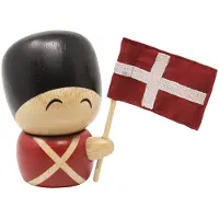 FableWood Beskyttelse - Henrik - 9 cm - Naturlig/Rød/Svart - - OneSize - Dekorasjon
