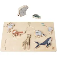 Sebra Puslespill - Tre - 8 Brikker - Verden av - - OneSize - Puslespill