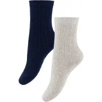 Konges Sløjd Sokker - Rib - 2-pack - Pontelle - Mix Pakke - - 19/21 - Sokker