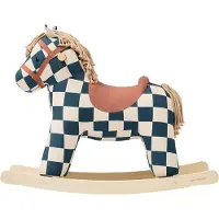 Kids Concept Gyngehest - Mio - Hvit/Svart/Brun - - OneSize - Gyngehest
