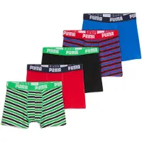 Puma Boys' Everyday Boxers, Clothing, Red/Green, 14