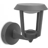 Philips utendørs LED-vegglampe Nuvy, antrasitt, metall, IP44
