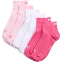 Puma Quarter Socks Unisex (3-Pack), Clothing, Pink Lady, 39-42