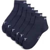 Puma Quarter Socks Unisex (3-Pack), Clothing, Navy, 35-38
