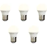 Luumr Sett med 5 smarte E27 dimbare LED-pærer P45 Opal 4,9W 470 lm 2200-4000K