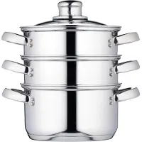 Kitchencraft Rustfritt Stål Tre-lags Dampkoker