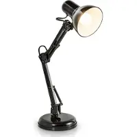 B.K.Licht Skrivebordslampe Hera, svart, metall, høyde 53 cm, E14
