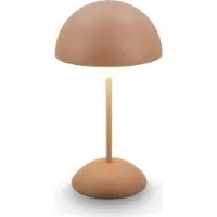 Briloner LED-bordlampe med batteri Kugle, brun, metall, IP44, dimbar