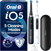 Oral-B Elektrisk tannbørste iO5 Matt Black/QuiteWhite Duo