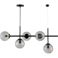 Dyberg Larsen gulvlampe Tokyo, svart, høyde 155 cm, metall