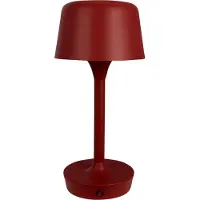 Dyberg Larsen LED-bordlampe Flow, rød, høyde 25 cm