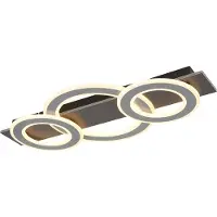 Globo Jayden LED-taklampe, lengde 73 cm, antrasitt/grå, metall