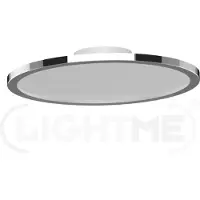 LIGHTME LED-taklampe Aqua Ø30,2cm i krom