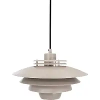 Dyberg Larsen hengelampe Ejka mini, beige, Ø 30 cm, metall