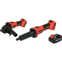 YATO GRINDERS 18V Sett med 2 stk.. hjørne + RETT 1x4,0Ah