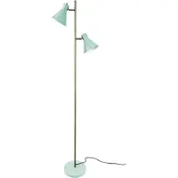 Dyberg Larsen gulvlampe Sleep, mintgrønn, høyde 165 cm, stål