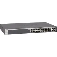 Netgear Smart S3300-28X - V3 - switch - L3 Lite - smart - 24 x 10/100/1000 + 2 x 10Gb Ethernet + 2 x 10Gb Ethernet SFP+ - stasjonær, rackmonterbar