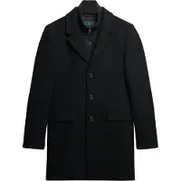 Superdry for man. M5012265A Black Town 2-in-1 Tailored Coat (XXL), Casual, Wool, Classic