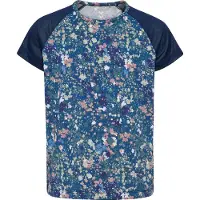 Hummel T-skjorte - HmlJR Mix - Dress Blues/Riverside - - 9-10 år (134-140) - T-skjorte