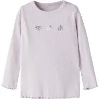 Name it Genser - Rib - NmfDari - Lavender Tåke - - 2 år (92) - Genser
