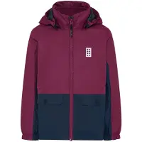 Lego Wear 3i1-Jakke - LWJesse 600 - Bordeaux - - 7 år (122) - Vinterjakke
