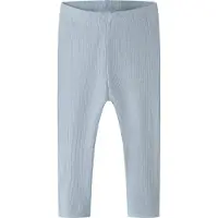 Name it Leggings - Rib - Noos - NbnKab - Blue Tåke - - 6 år (116) - Leggings