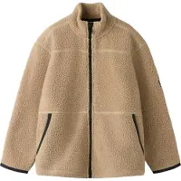 Name it Fleecejakke - Teddy - NmfBulina - Forgylt Beige - - 2 år (92) - Fleecejakke