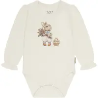 Hust and Claire Body I/e - HCBritt - Sugar m. Kanin - - 2 år (92) - Langermet Body