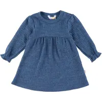 Joha Kjole - Ull - Denim Blå - - 70 - Kjole
