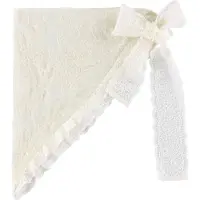 By Stær Skjerf - 63x37 cm - Amara - Off White m. Blonder - - OneSize - Skjerf