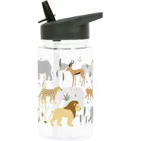 A Little Lovely Company Drikkeflaske m. Sugerør - 450 ml - Savan - - OneSize - Drikkeflaske