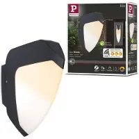Paulmann Ikosea utendørs LED-vegglampe, ZigBee 3.0