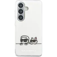 Karl Lagerfeld Samsung Galaxy S26+ IML Karl&Choupette Peekaboo Logo magnetisk-deksel - hvit