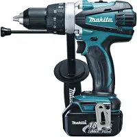 Makita DHP458RTJ - Drill/driver - trådløs - 2 hastigheter - 91 N·m - 2 batterier - 18 V