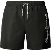 Pepe Jeans for man. PMB100006 Logo swimming costume black (S), Beachwear, Polyester