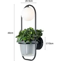 LINDBY Orna vegglampe 1 lyskilde blomsterkurv