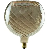 Segula LED-globe flytende G200 E27 6W twist røyk