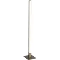 Searchlight Tribeca LED-bordlampe, sølv/opalhvit, metall, CCT, 50 cm