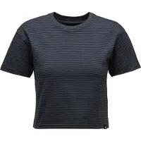 Black Diamond Stripe Crop Kortarmet T-skjorte