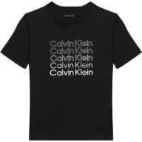 Calvin Klein Jeans Stacked Logo Kortarmet T-skjorte