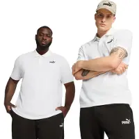 Puma Essentials No. 1 Logo Pique Polo Men, Clothing, White, S