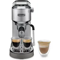 De'Longhi De’Longhi Dedica Duo EC890.M Espressomaskin, Espressomaskin, 1,1 l, Kaffe pute, Malt kaffe, 1450 W, Sølv