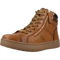 Carmela for woman. 16180502-CAMEL Leather Ankle Boots 161805 brown (39), Flat, Laces, Zip, Casual